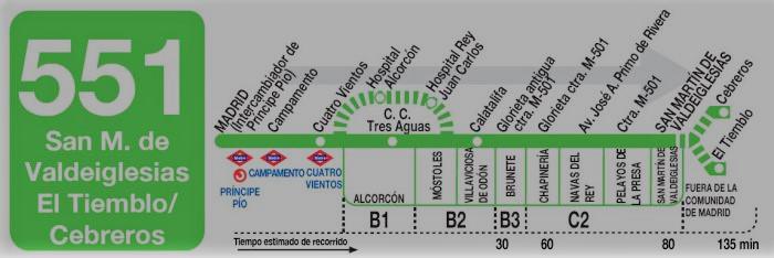 551 horarios IDA